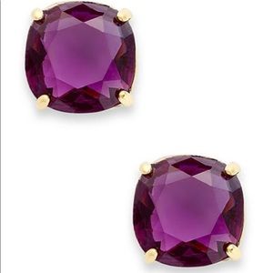 Kate spade purple stud earrings